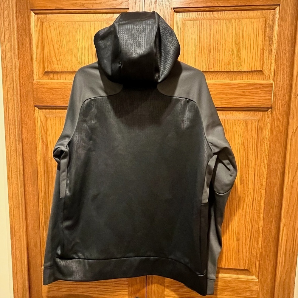 Nike Therma-Fit Black & Gray Fleece Lined Full Zip Sweatshirt - Size Large - Picture 8 of 12